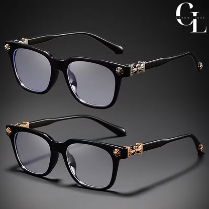 2x Chrome Glasses