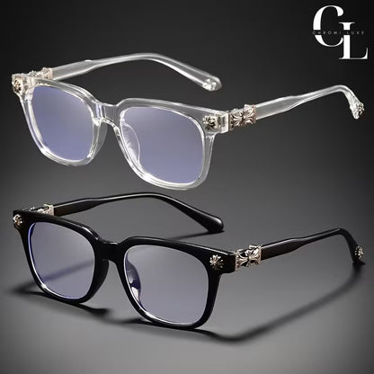 2x Chrome Glasses