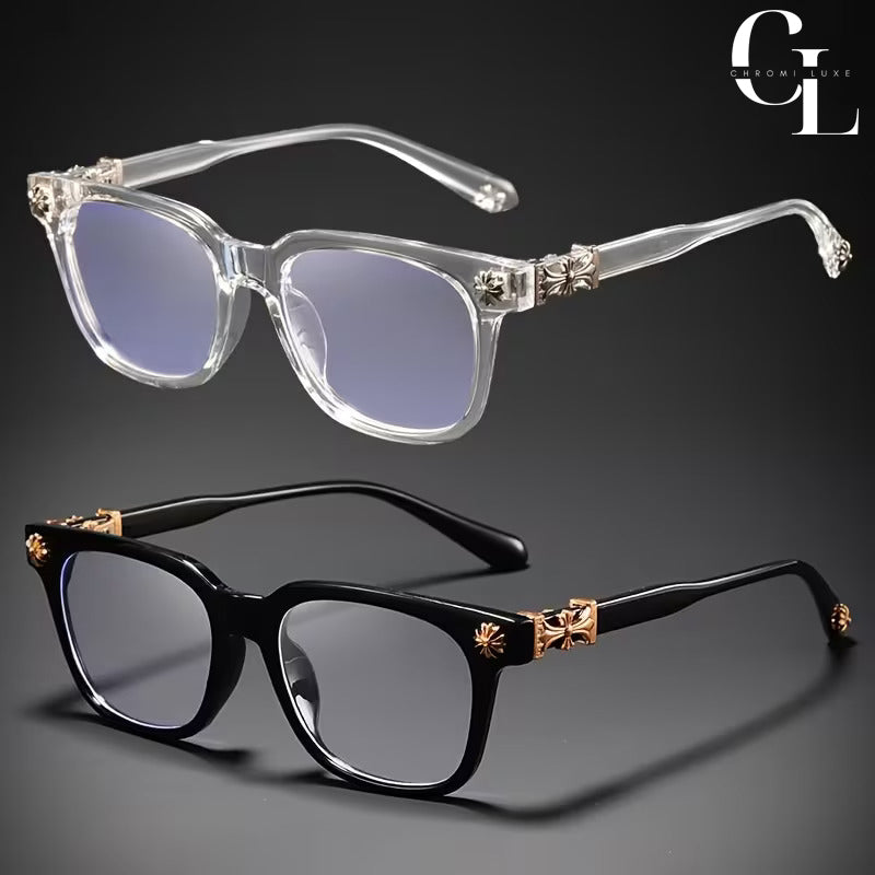 2x Chrome Glasses