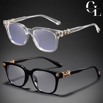 2x Chrome Glasses