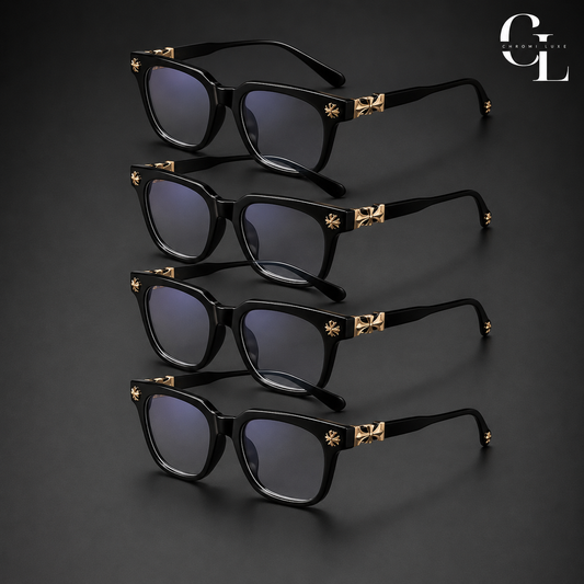 4x Chrome Glasses