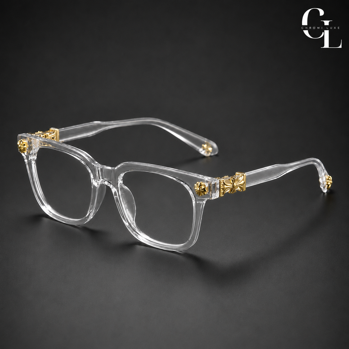 White Gold Chrome Glasses (V1)